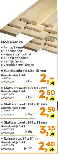 Globus Baumarkt Hobelware Angebot