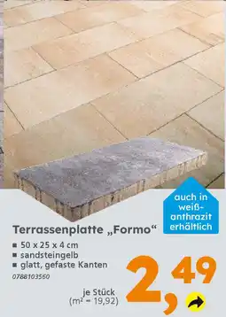 Globus Baumarkt Terrassenplatte „Formo" Angebot