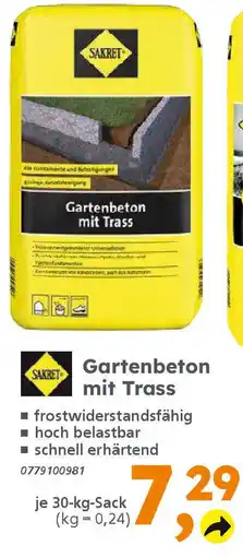 Globus Baumarkt SAKRET Gartenbeton mit Trass Angebot