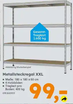 Globus Baumarkt Metallsteckregal XXL Angebot