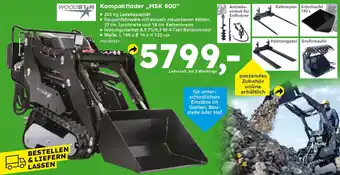 Globus Baumarkt WOODSTR Kompaktlader „MSK 800" Angebot