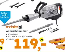 Globus Baumarkt meister Abbruchhammer Angebot