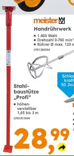 Globus Baumarkt Stahlbaustütze „Profi" Angebot