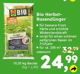Globus Baumarkt Compo Bio Herbst- Rasendünger Angebot