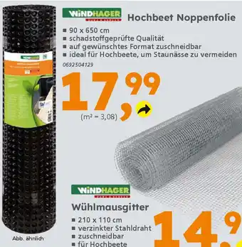 Globus Baumarkt WINDHAGER Hochbeet Noppenfolie Angebot