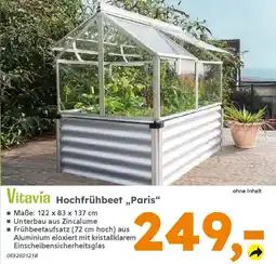 Globus Baumarkt Vitavía Hochfrühbeet „Paris" Angebot