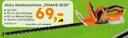 Globus Baumarkt PRIMASTER Akku Heckenschere „PMAHS 2025" Angebot