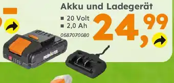 Globus Baumarkt PRIMASTER Akku und Ladegerät Angebot