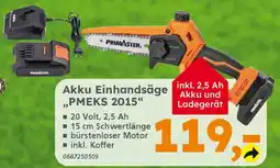 Globus Baumarkt PRIMASTER Akku Einhandsäge ,PMEKS 2015" Angebot