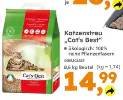 Globus Baumarkt Cat's Best Katzenstreu ,,Cat's Best❝ Angebot