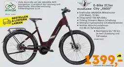 Globus Baumarkt ZUNDAPP E-Bike 27,5er City „,X800" Angebot