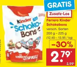 Netto Marken-Discount Ferrero Kinder Schokobons Angebot