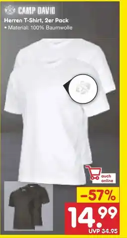 Netto Marken-Discount Camp David Herren T-Shirts 2er-Pack Angebot