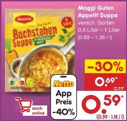 Netto Marken-Discount Maggi Guten Appetit Buchstabensuppe Angebot
