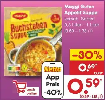 Netto Marken-Discount Maggi Guten Appetit Buchstabensuppe Angebot