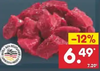 Netto Marken-Discount Gut Ponholz Gulasch vom Rind Angebot