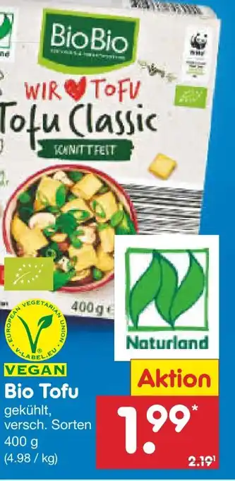 Netto Marken-Discount BioBio Bio-Tofu Vegan Angebot