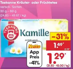 Netto Marken-Discount Teekanne Kamille Angebot