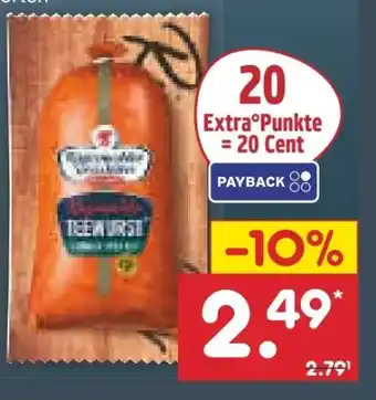 Netto Marken-Discount Rügenwalder Spezialitäten Teewurst Angebot
