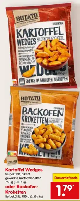 Netto Marken-Discount Botato Kartoffel Wedges Angebot