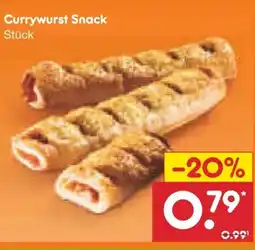 Netto Marken-Discount Netto Backstube Currywurst-Snack Angebot