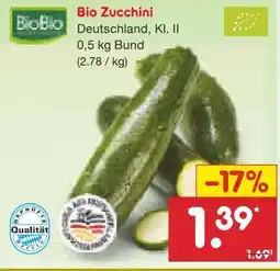 Netto Marken-Discount BioBio Bio-Zucchini Angebot