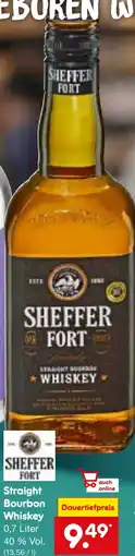 Netto Marken-Discount Sheffer Fort Straight Bourbon Whiskey Angebot