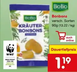 Netto Marken-Discount BioBio Bio-Kräuter Bonbons Angebot