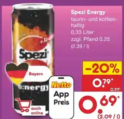 Netto Marken-Discount Spezi Energy Drink Angebot