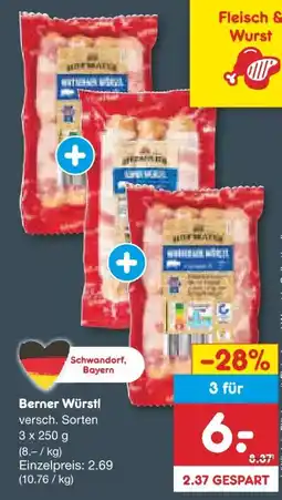 Netto Marken-Discount Hofmaier Wolf Berner Würstl Angebot