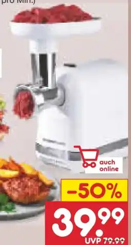Netto Marken-Discount Gourmetmaxx Power Fleischwolf Angebot