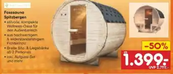 Netto Marken-Discount Artsauna Fasssauna Spitzbergen Angebot
