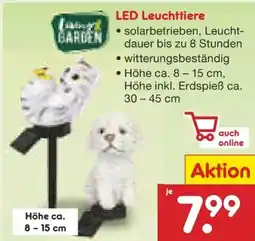 Netto Marken-Discount Living Garden LED Leuchttiere Angebot