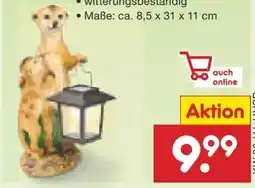 Netto Marken-Discount Living Garden LED Solar Erdmännchen Angebot