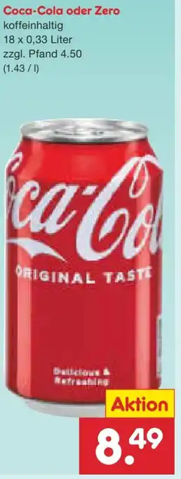 Netto Marken-Discount Coca-Cola Cola Angebot