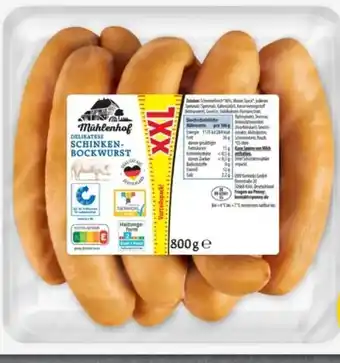 PENNY Mühlenhof Schinkenbockwurst XXL Angebot