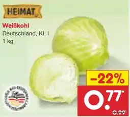 Netto Marken-Discount Heimat Weißkohl Angebot