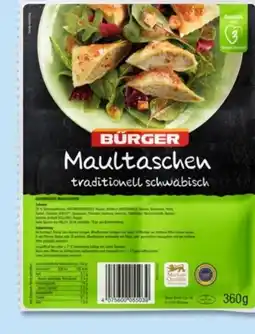 PENNY Bürger Schwäbische traditionell Maultaschen Angebot