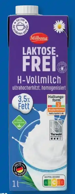 Lidl Milbona Laktosefrei H-­Vollmilch Angebot