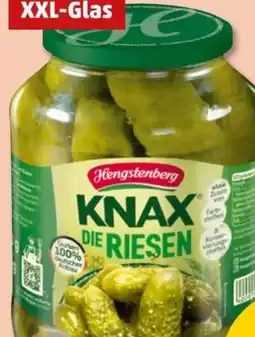 PENNY Hengstenberg Knax Die Riesen Gewürzgurken Angebot
