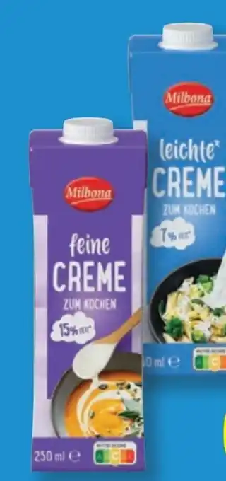 Lidl Milbona Creme zum Kochen Angebot