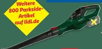 Lidl Parkside Akku-Laubbläser PLBA 20-Li C4 Angebot