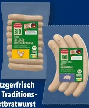 Lidl Metzgerfrisch Bio Traditions-Rostbratwurst Angebot