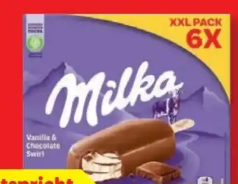 Lidl Milka Stieleis Vanilla & Chocolate Swirl XXL Pack Angebot