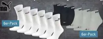 E-Center Puma Unisex Quartersocken 6er-Pack Angebot
