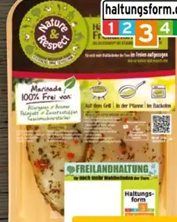 REWE Center Nature & Respect Freiland Hähnchen-Brustfilets mariniert Angebot