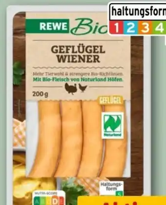 REWE Center Rewe Bio Geflügel Wiener Angebot