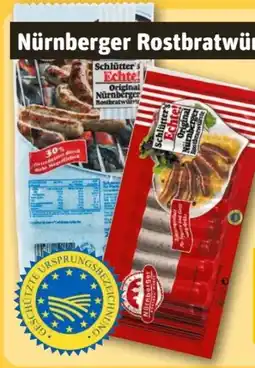 REWE Center Schlüter's Echte! Original Nürnberger Rostbratwurst Angebot