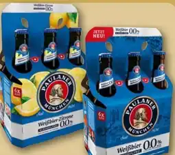 REWE Paulaner Hefe-Weißbier Zitrone Alkoholfrei Angebot