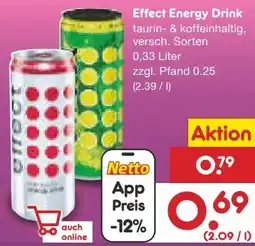 Netto Marken-Discount Effect Energy Drink Angebot